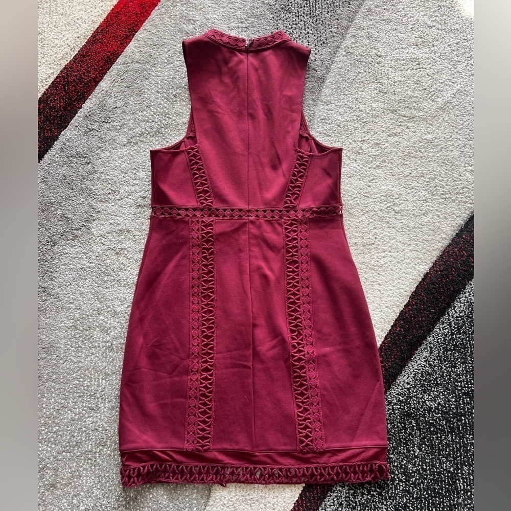 Free People Sky Scraper Raspberry Mini Dress - Picture 5 of 5